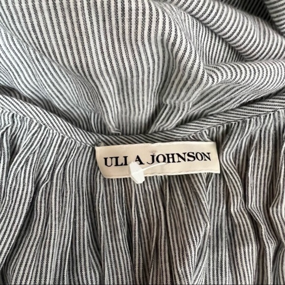 Ulla Johnson Womens Grey Poplin Midi Flare Dress size medium - Picture 13 of 13